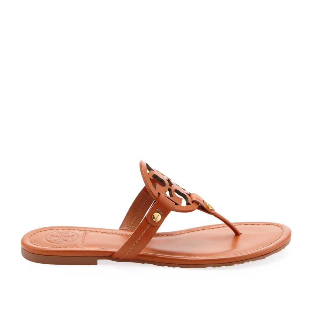 TORY BURCH Miller Medallion Leather Sandal